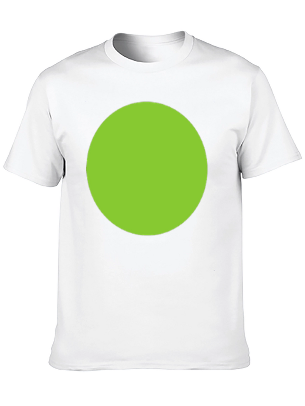 Mens Black T-Shirt with Green Circle Design