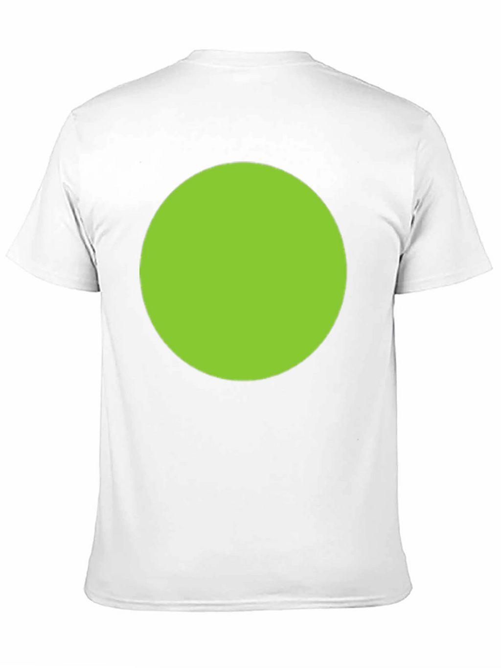 Mens Black T-Shirt with Green Circle Design