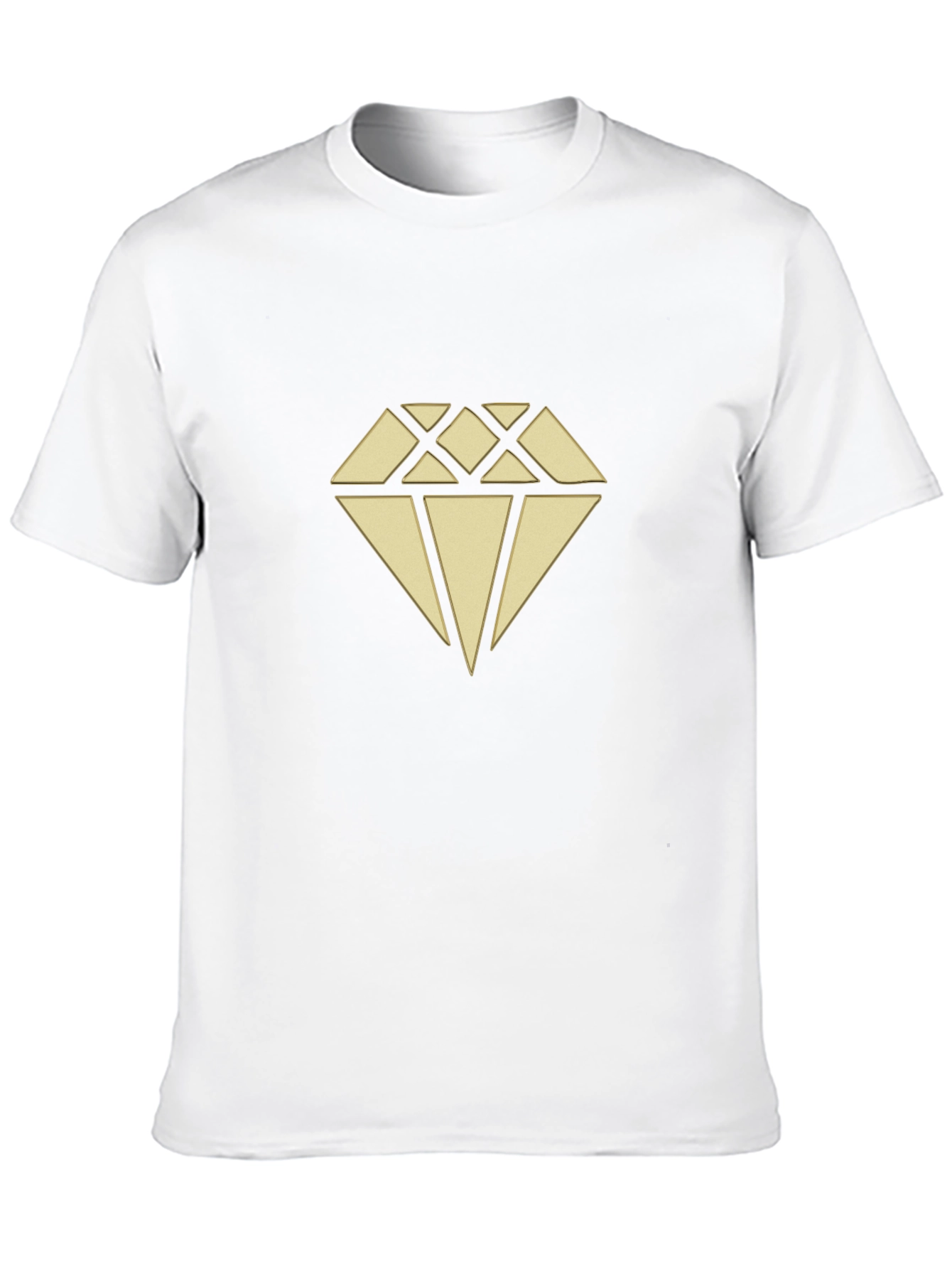 Diamond Graphic Print Crew Neck T-Shirt