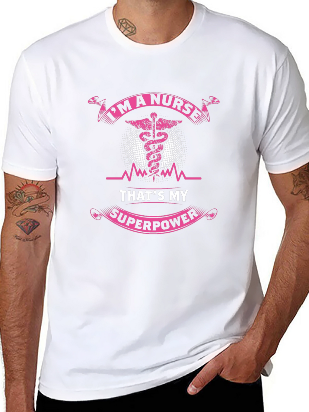 Im A Nurse Thats My Superpower Black T-Shirt