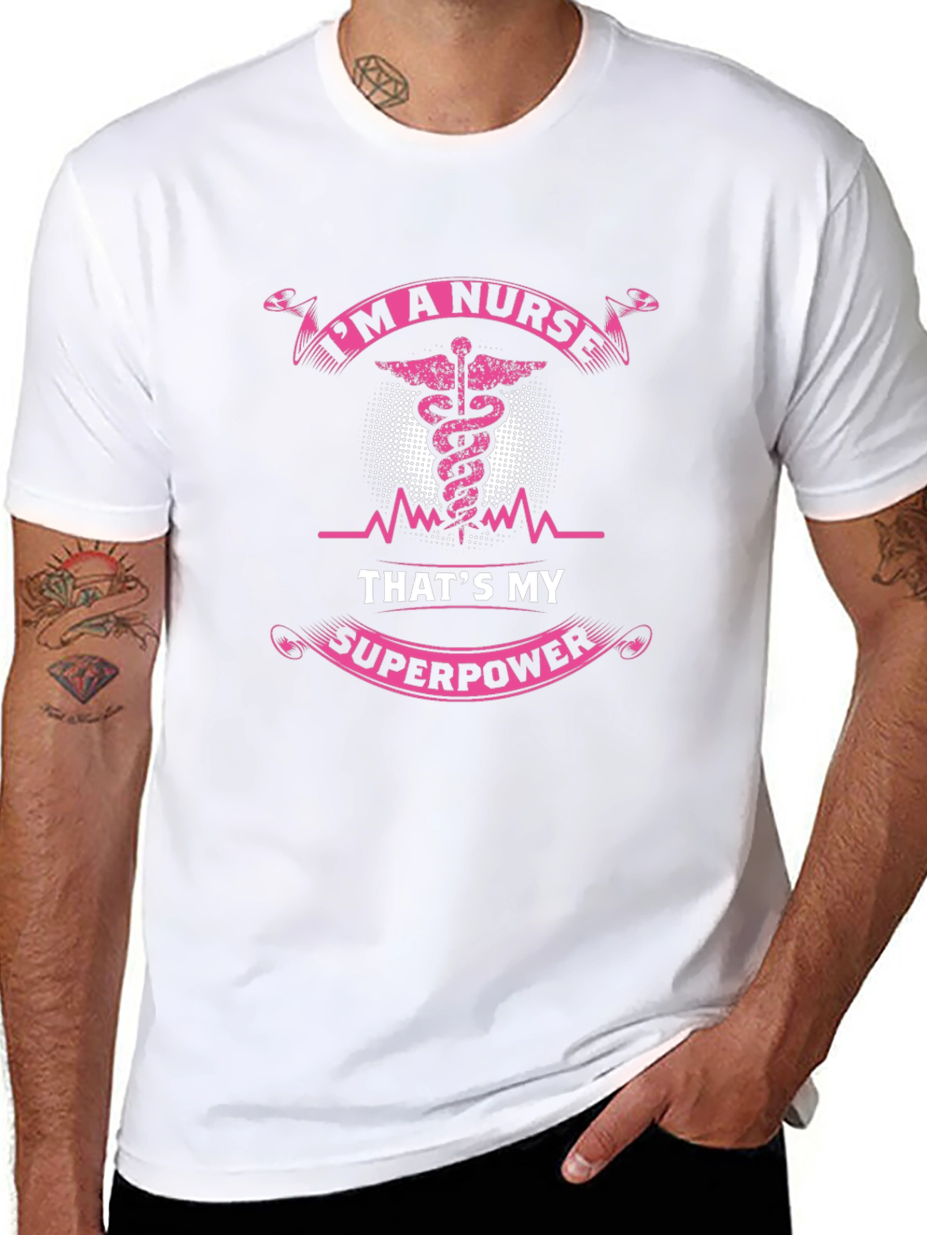 Im A Nurse Thats My Superpower Black T-Shirt