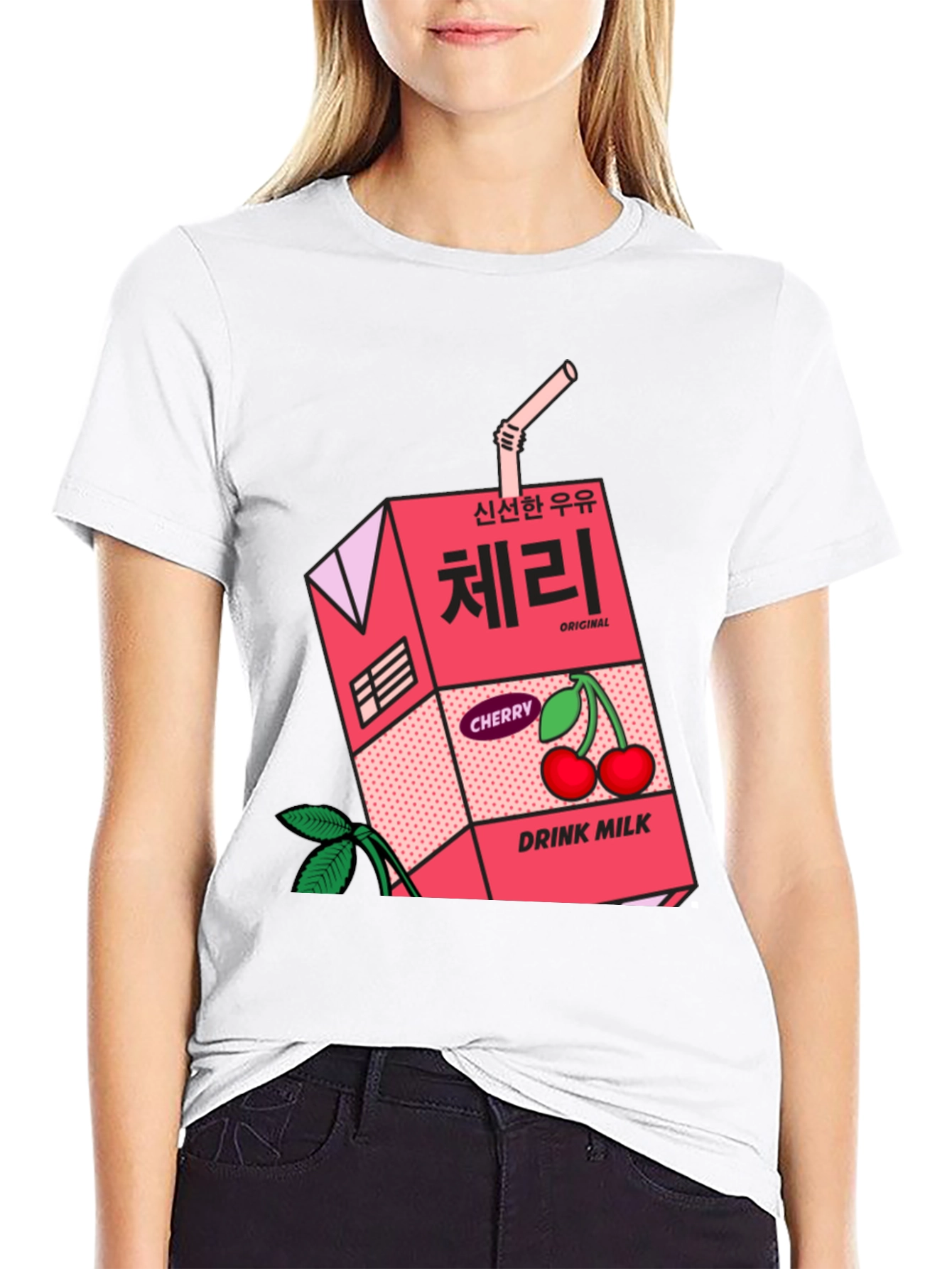 Cherry Milk Carton Graphic Tee - Unisex