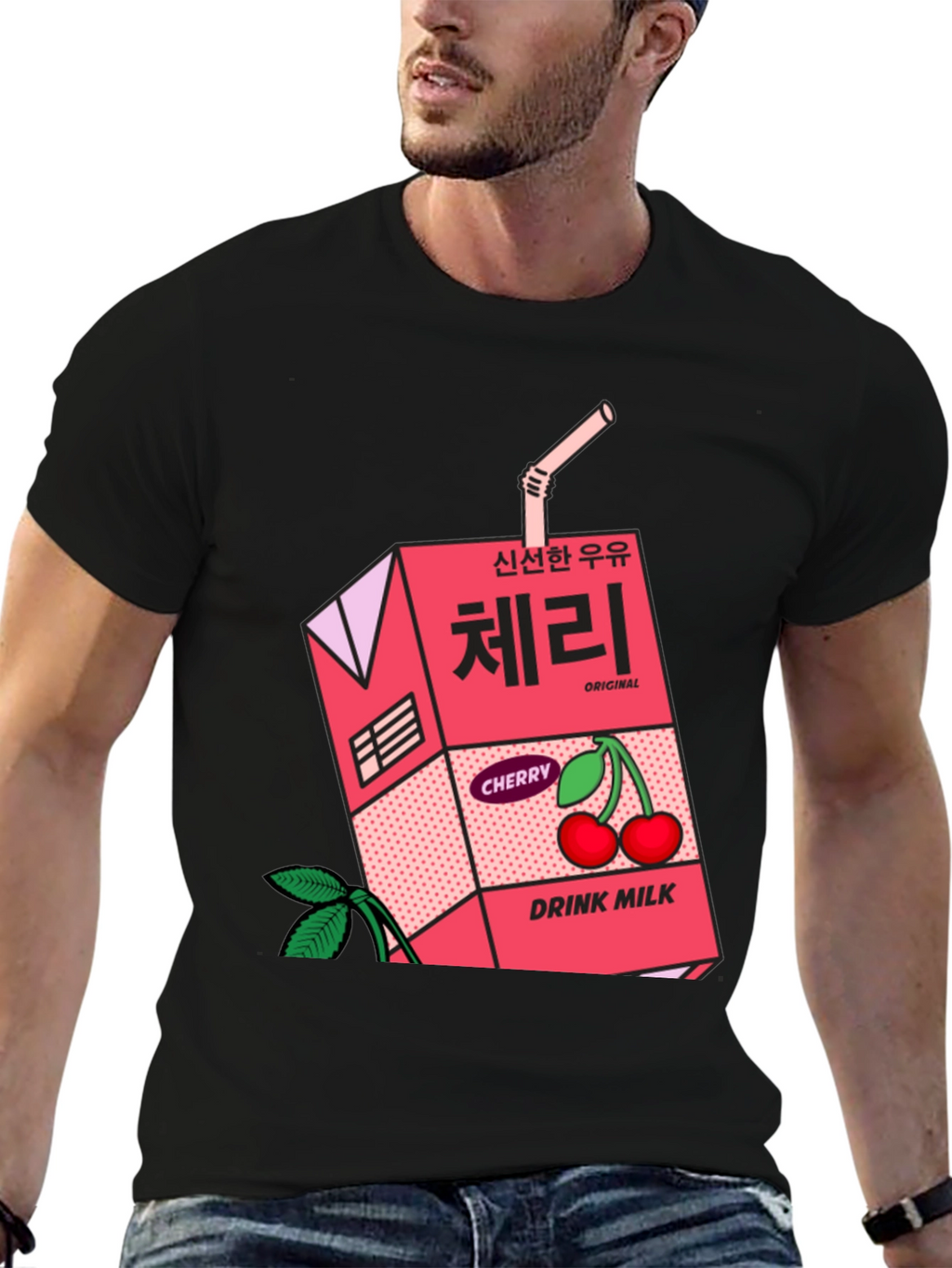 Cherry Milk Carton Graphic Tee - Unisex