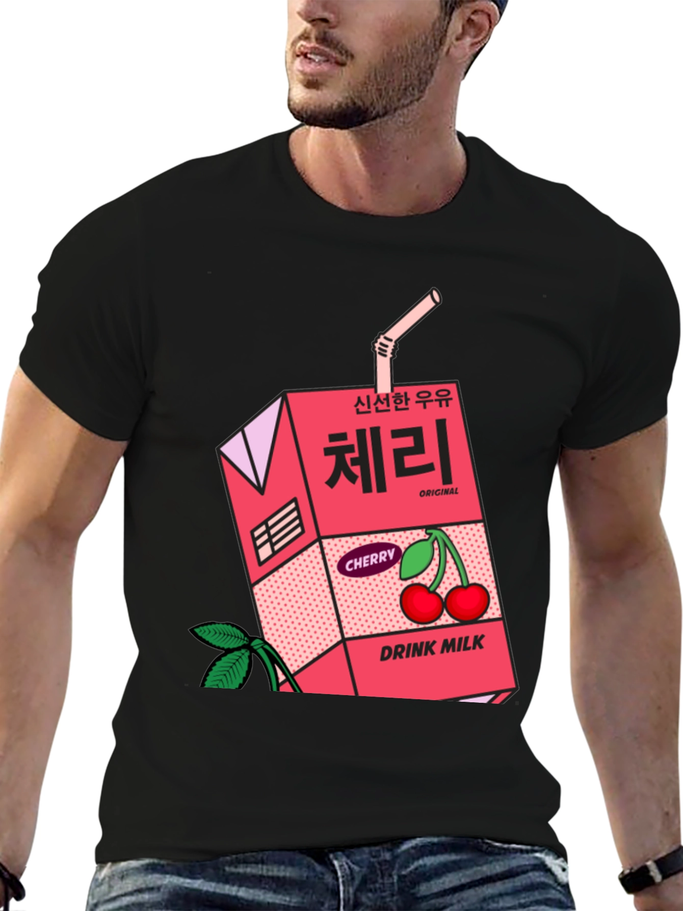 Cherry Milk Carton Graphic Tee - Unisex
