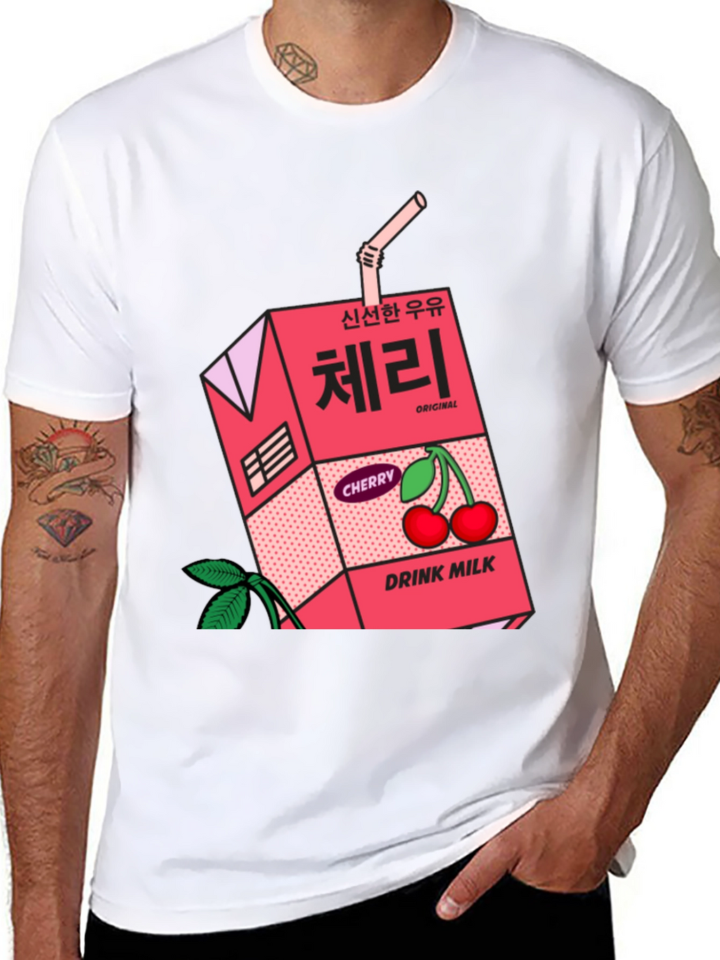 Cherry Milk Carton Graphic Tee - Unisex