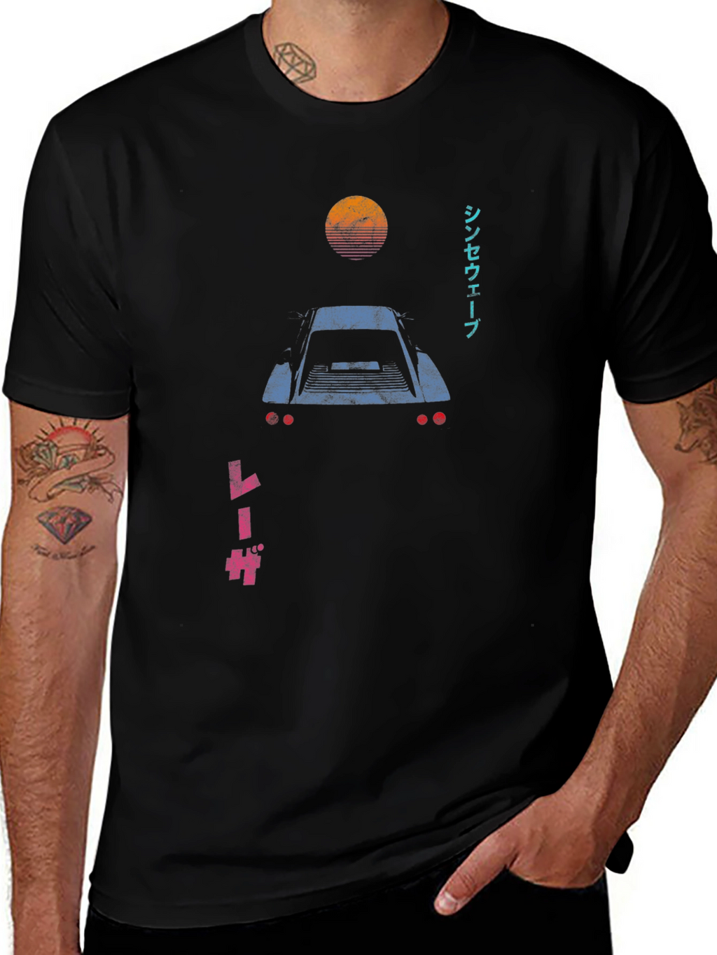 Retro Synthwave Car T-Shirt