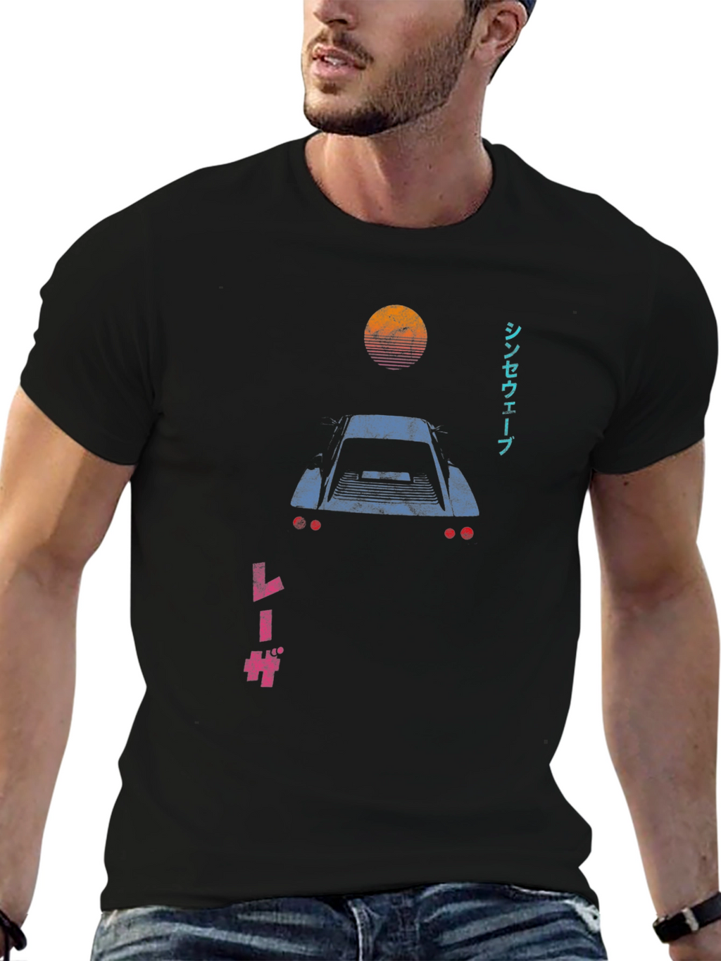 Retro Synthwave Car T-Shirt