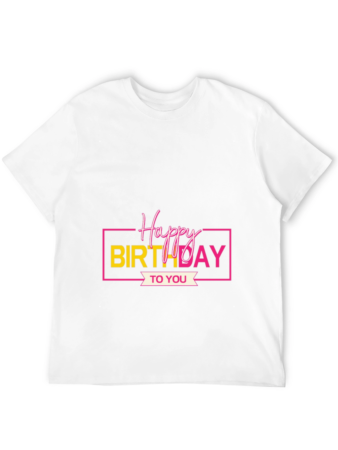Happy Birthday Graphic Tee - Black