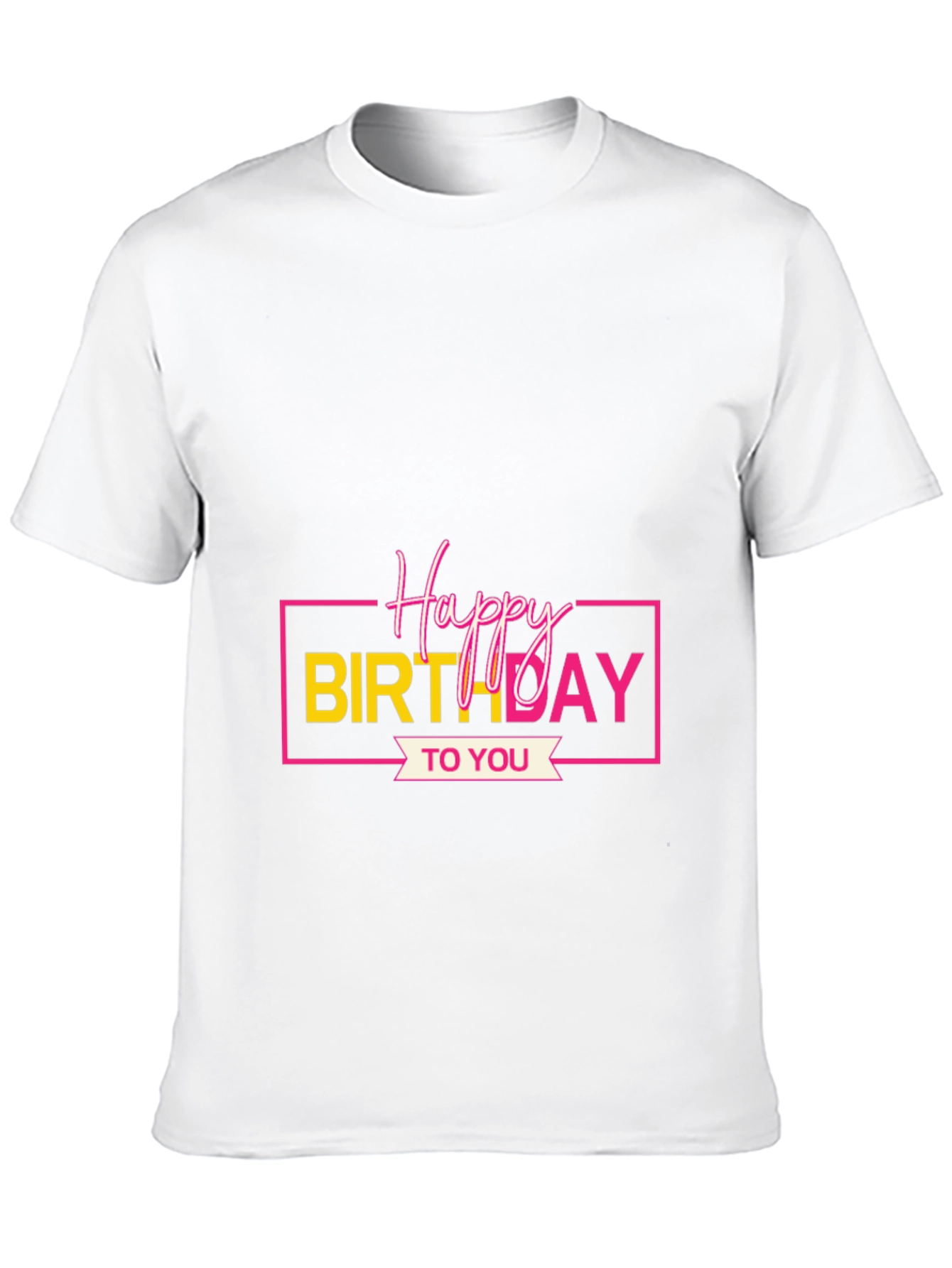 Happy Birthday Graphic Tee - Black
