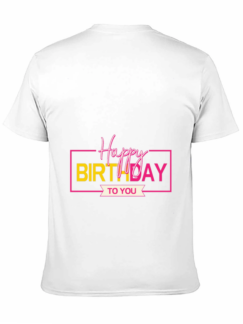 Happy Birthday Graphic Tee - Black