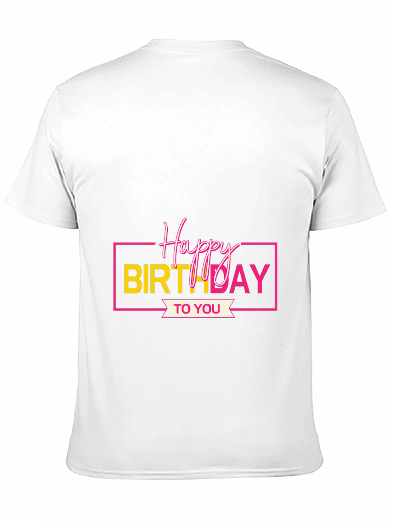 Happy Birthday Graphic Tee - Black
