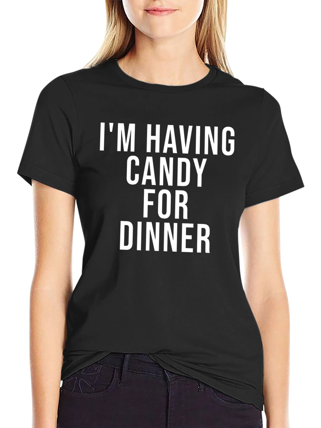 Candy for Dinner Black Graphic Tee