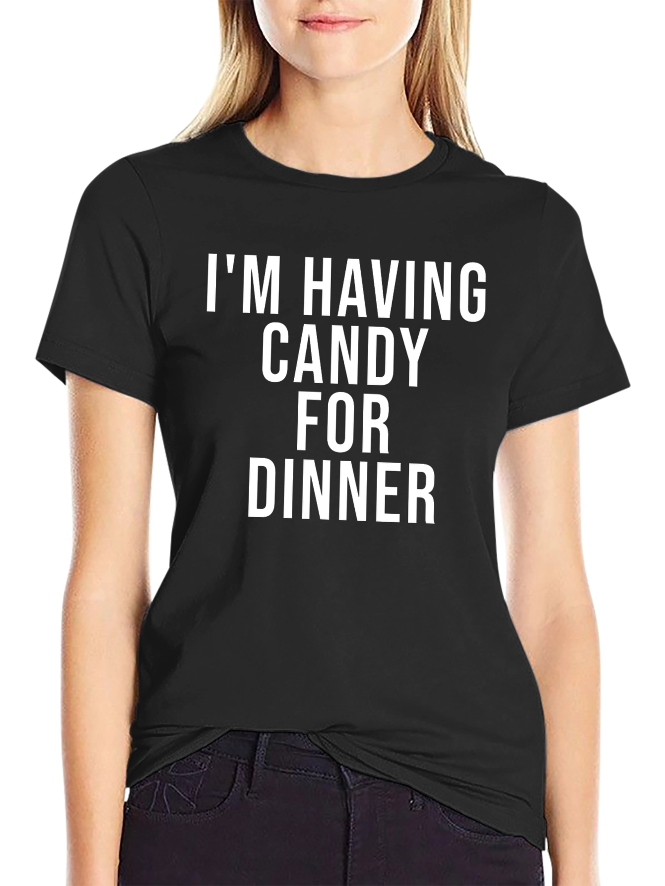 Candy for Dinner Black Graphic Tee