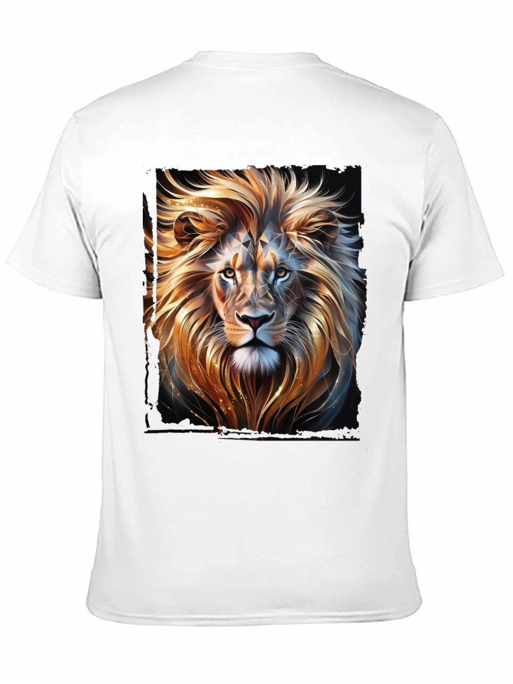 Lion Graphic T-Shirt - Black Stylish Animal Print