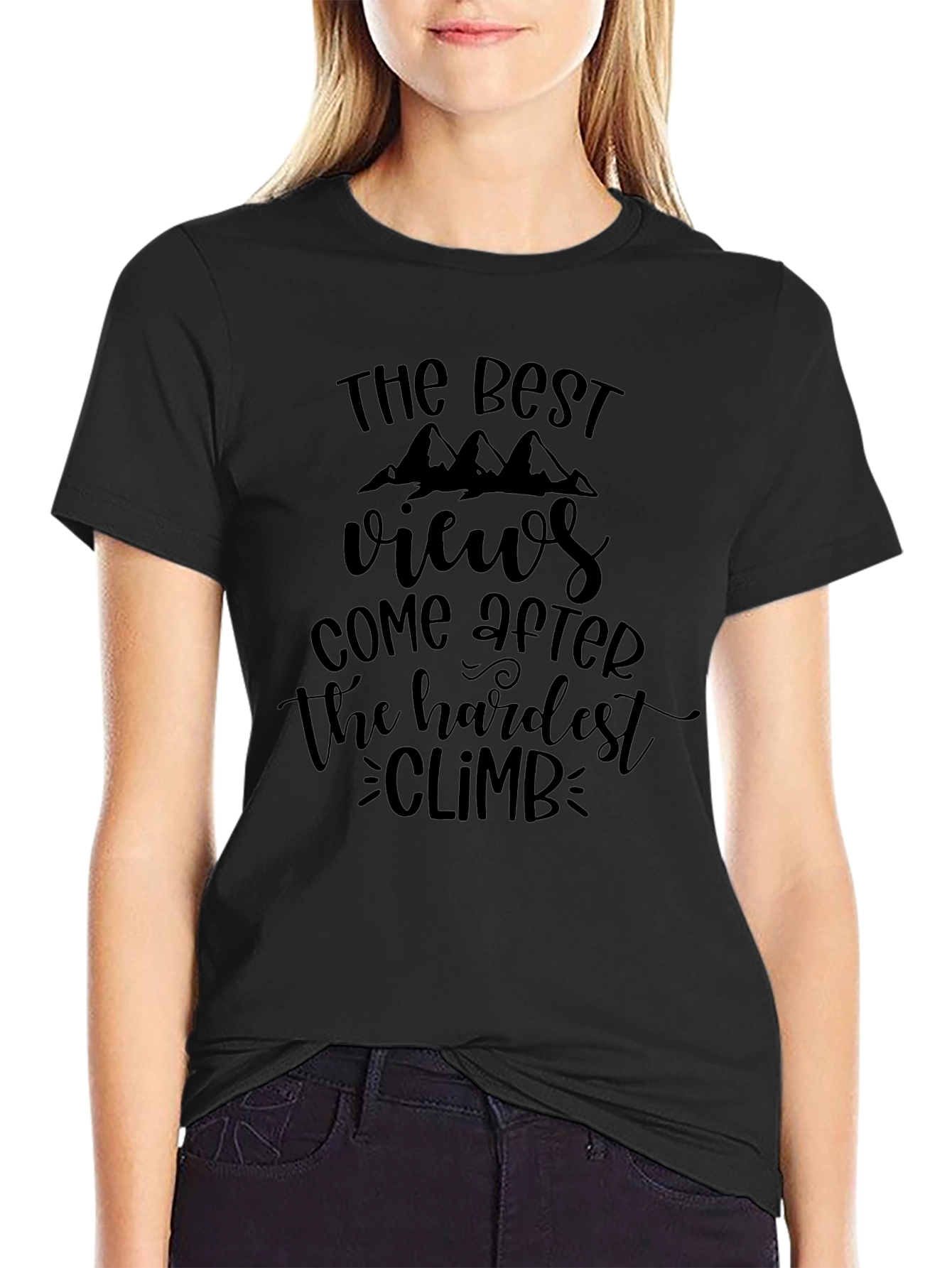 Inspirational Climb Black T-Shirt
