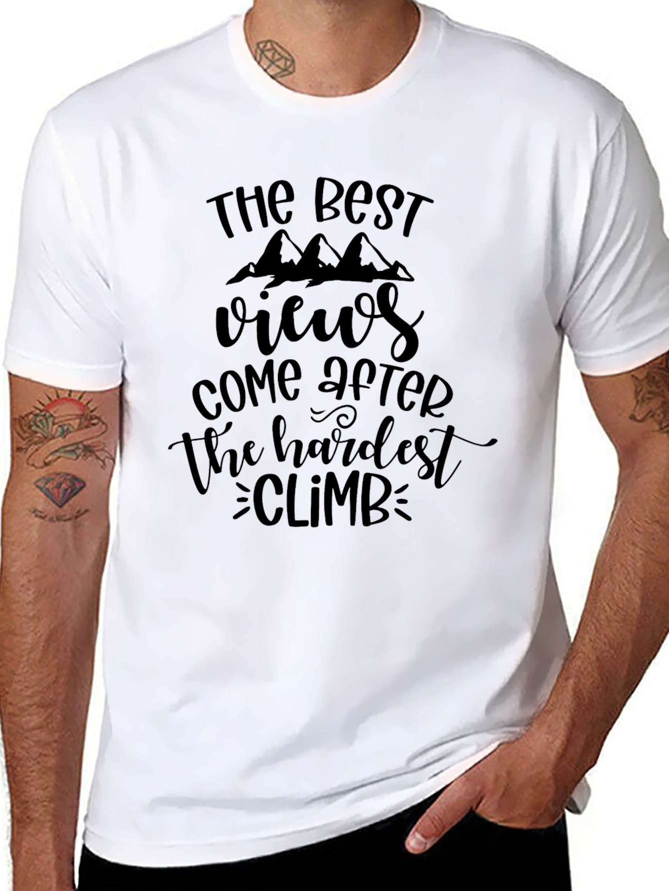 Inspirational Climb Black T-Shirt