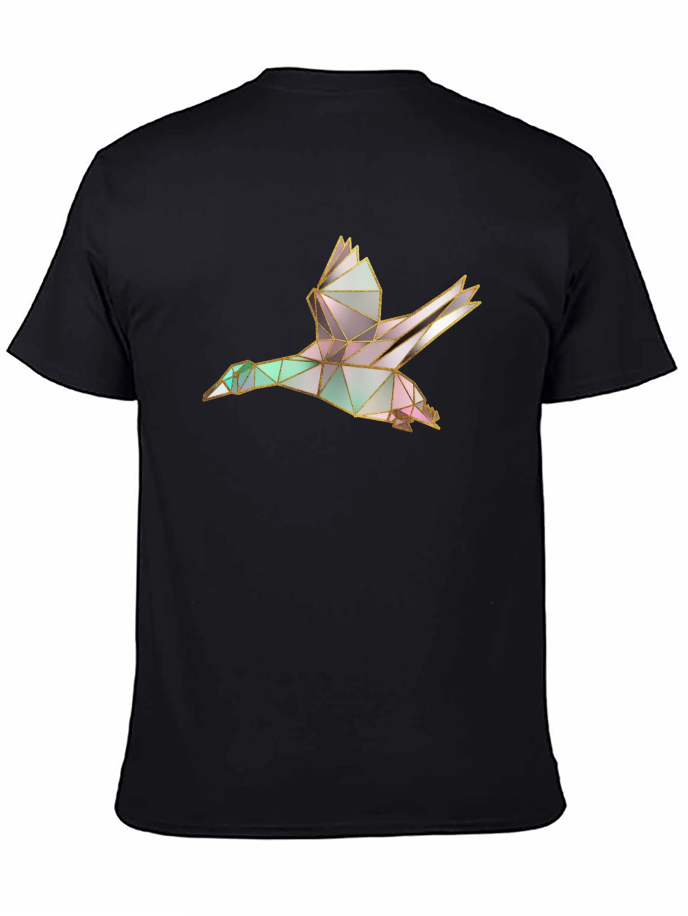 Geometric Duck Black T-Shirt