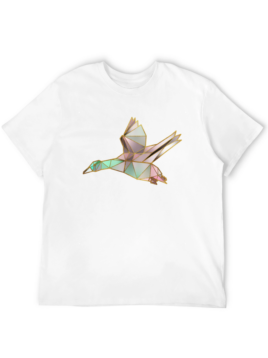 Geometric Duck Black T-Shirt