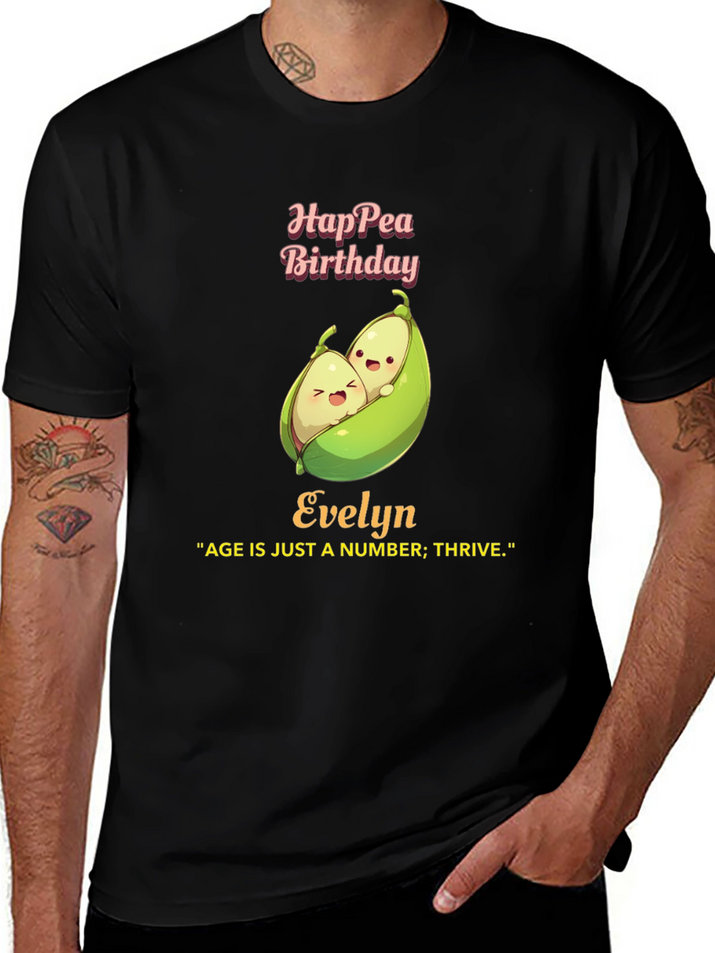 Hap-pea Birthday Evelyn T-Shirt