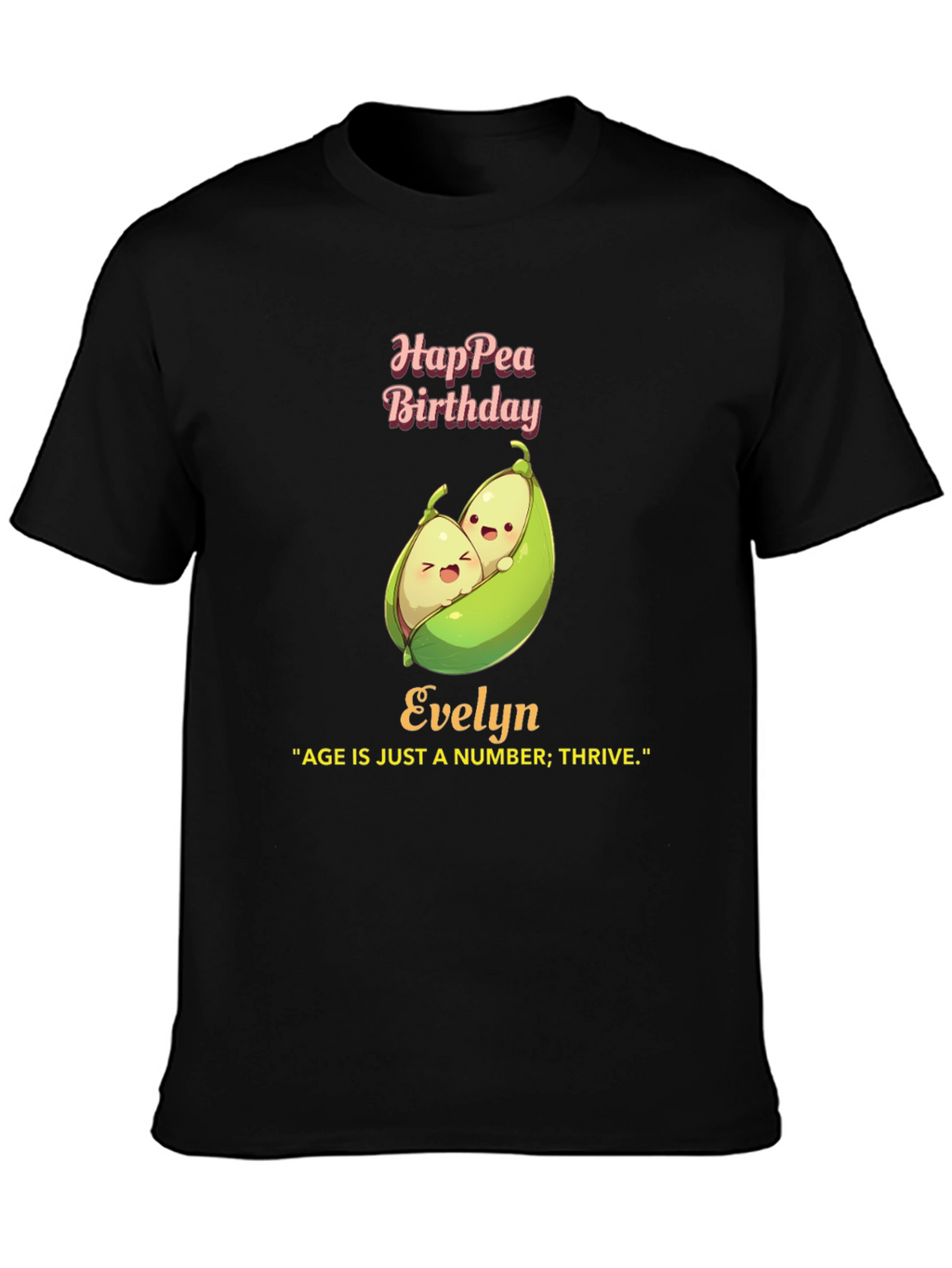 Hap-pea Birthday Evelyn T-Shirt