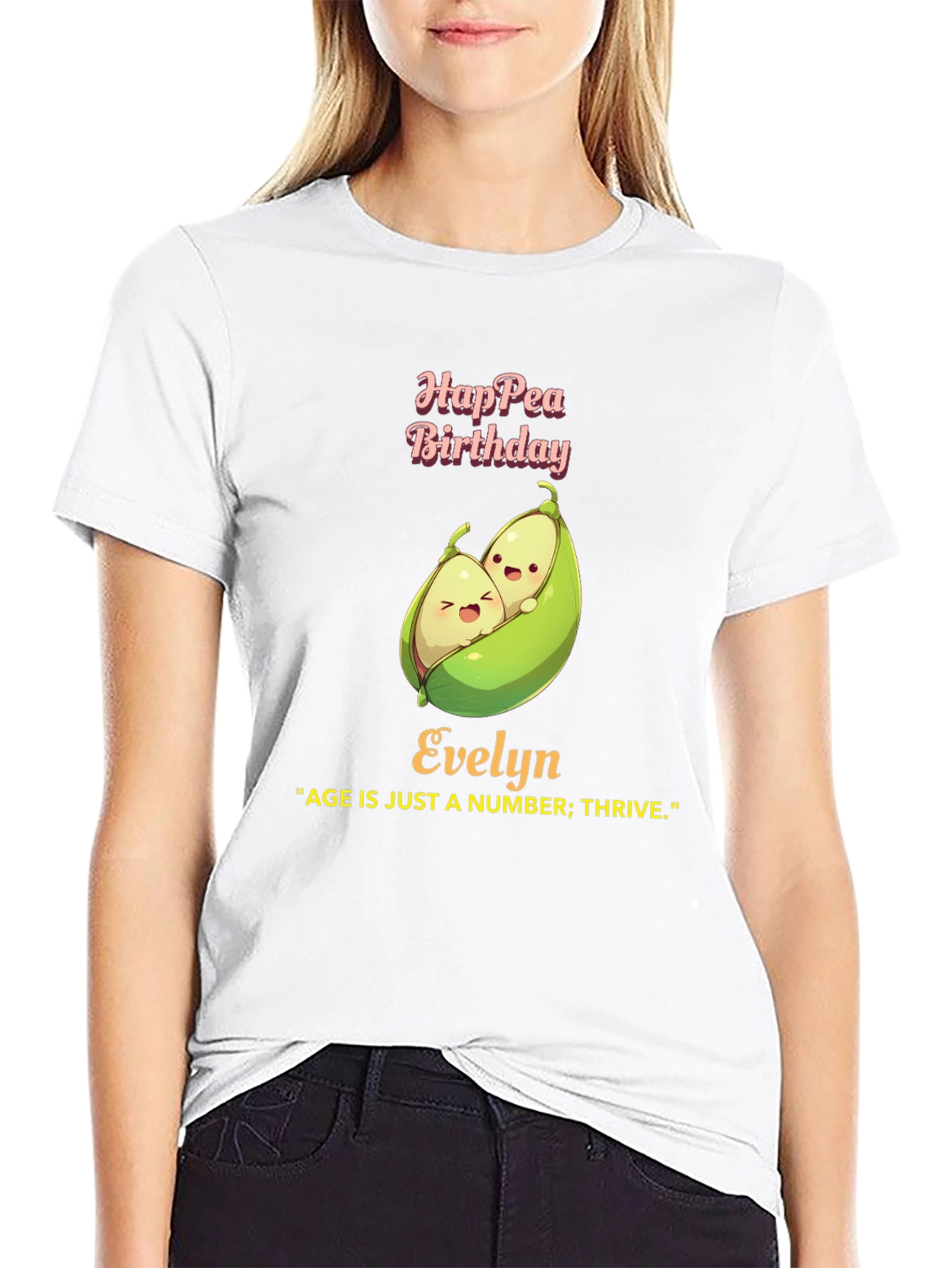 Hap-pea Birthday Evelyn T-Shirt