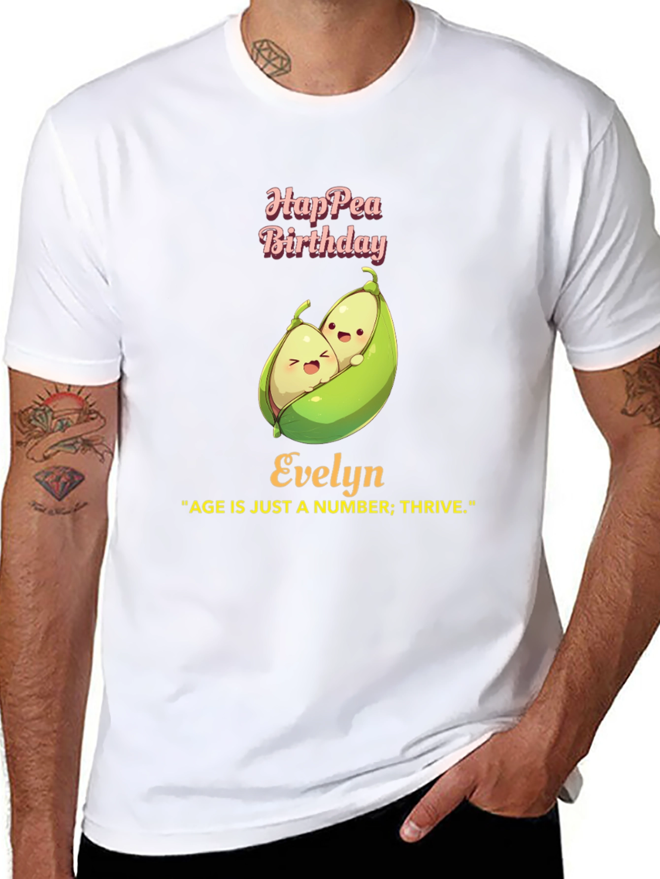 Hap-pea Birthday Evelyn T-Shirt