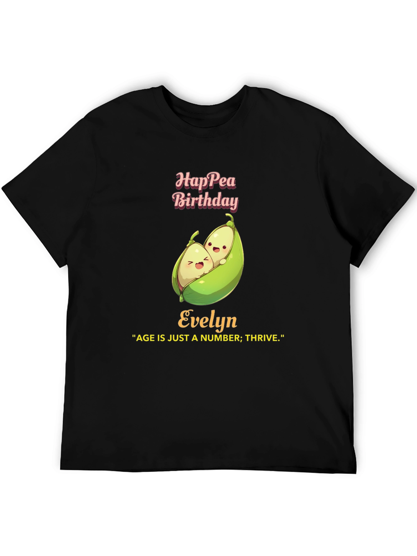 Hap-pea Birthday Evelyn T-Shirt