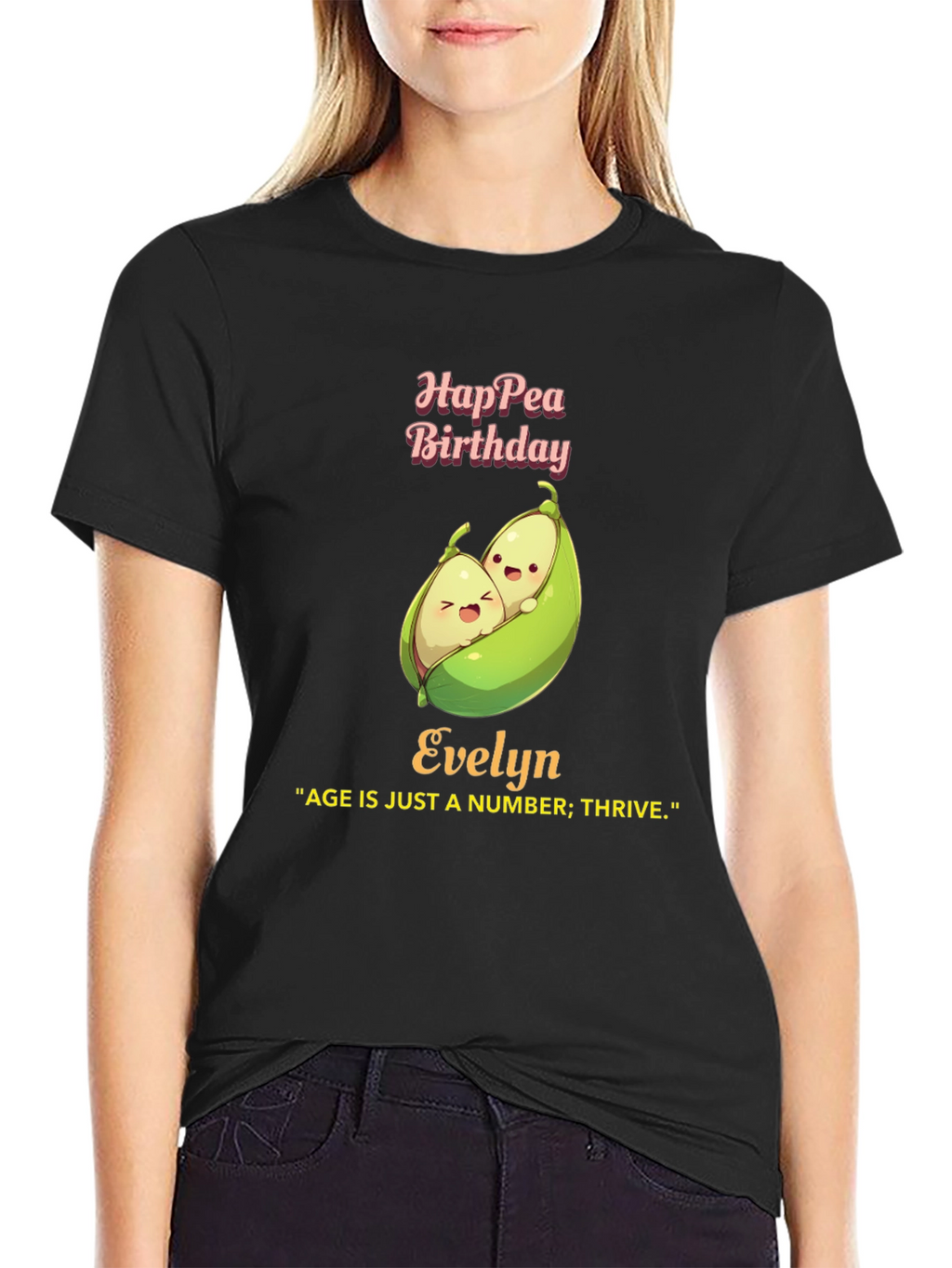 Hap-pea Birthday Evelyn T-Shirt