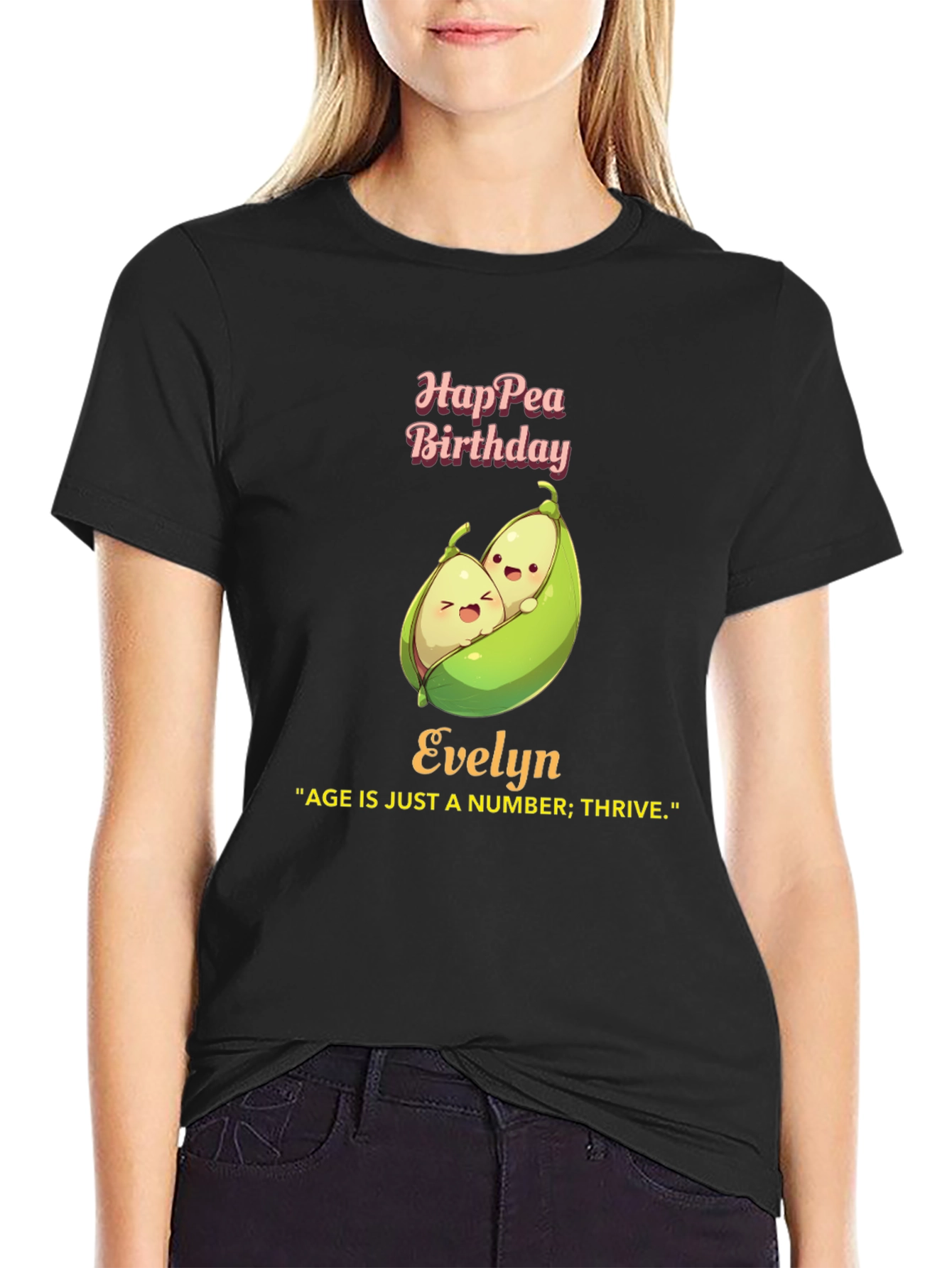 Hap-pea Birthday Evelyn T-Shirt