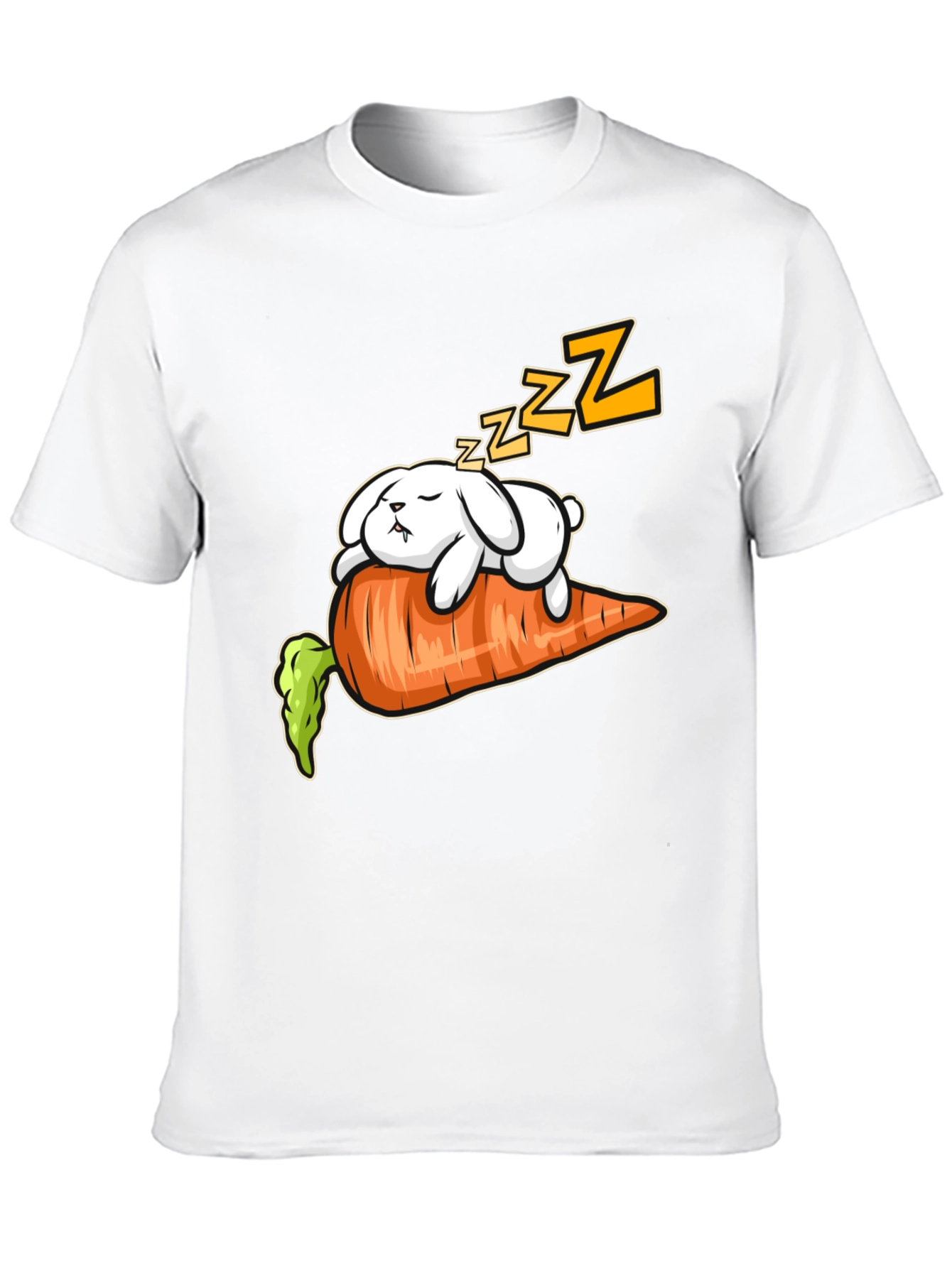 Cute Rabbit on Carrot T-Shirt