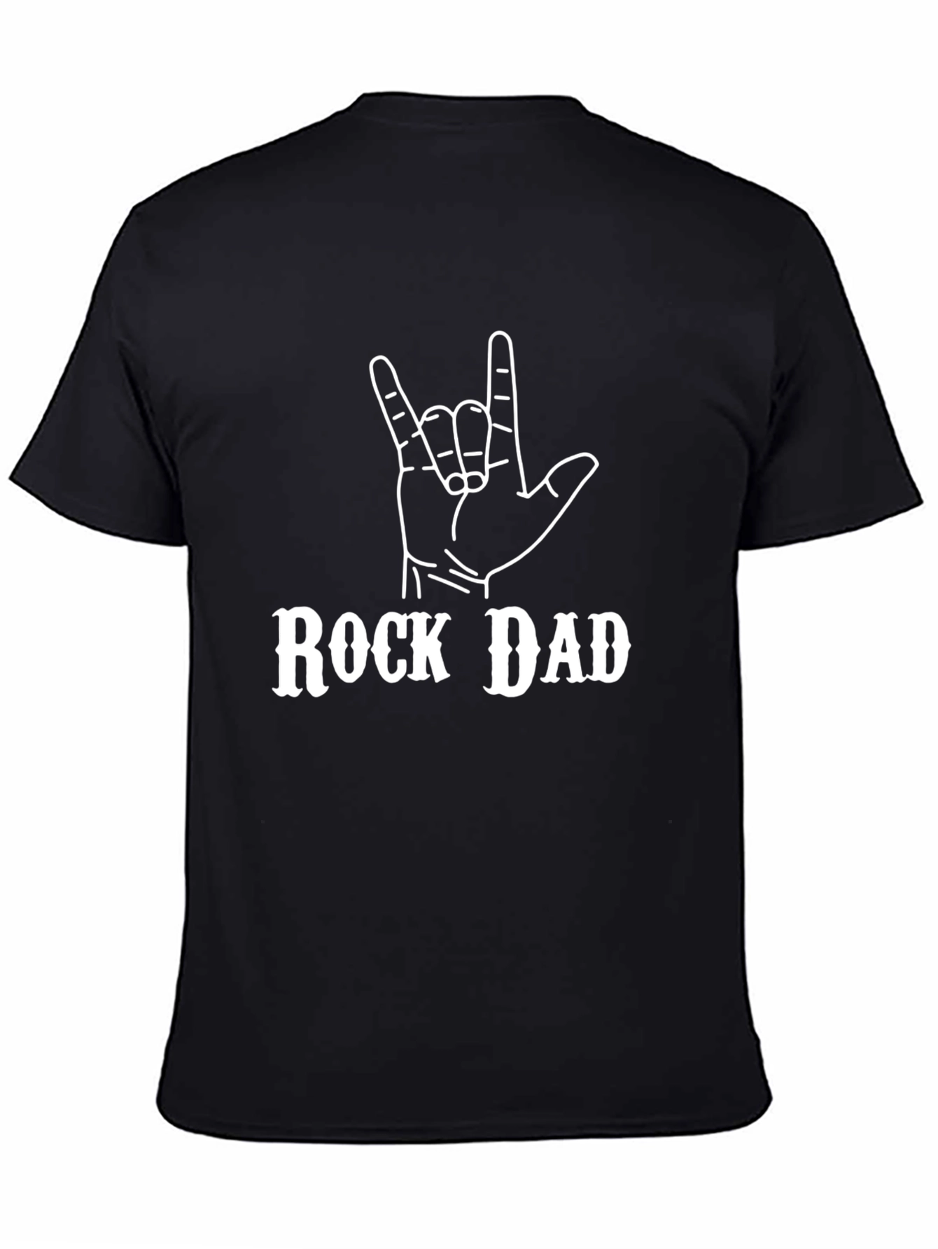 Rock Dad Graphic T-Shirt - Black Cotton Tee