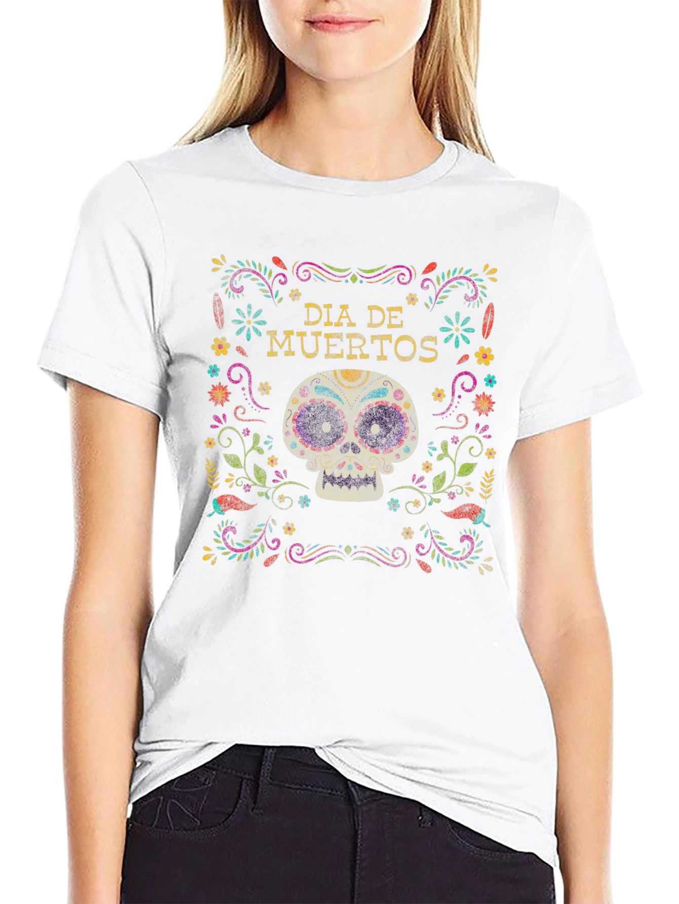 Dia de Muertos Skull T-Shirt