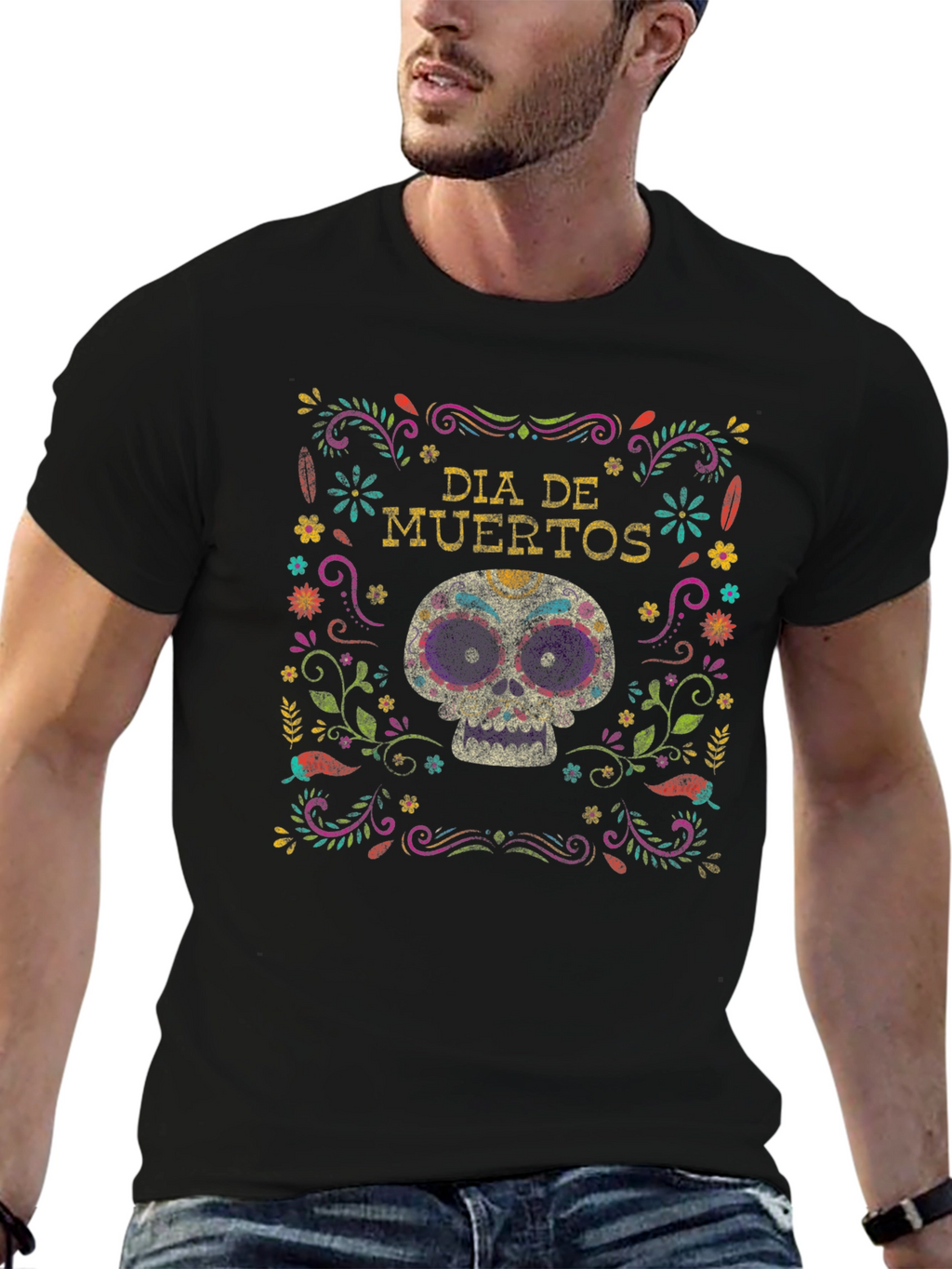 Dia de Muertos Skull T-Shirt