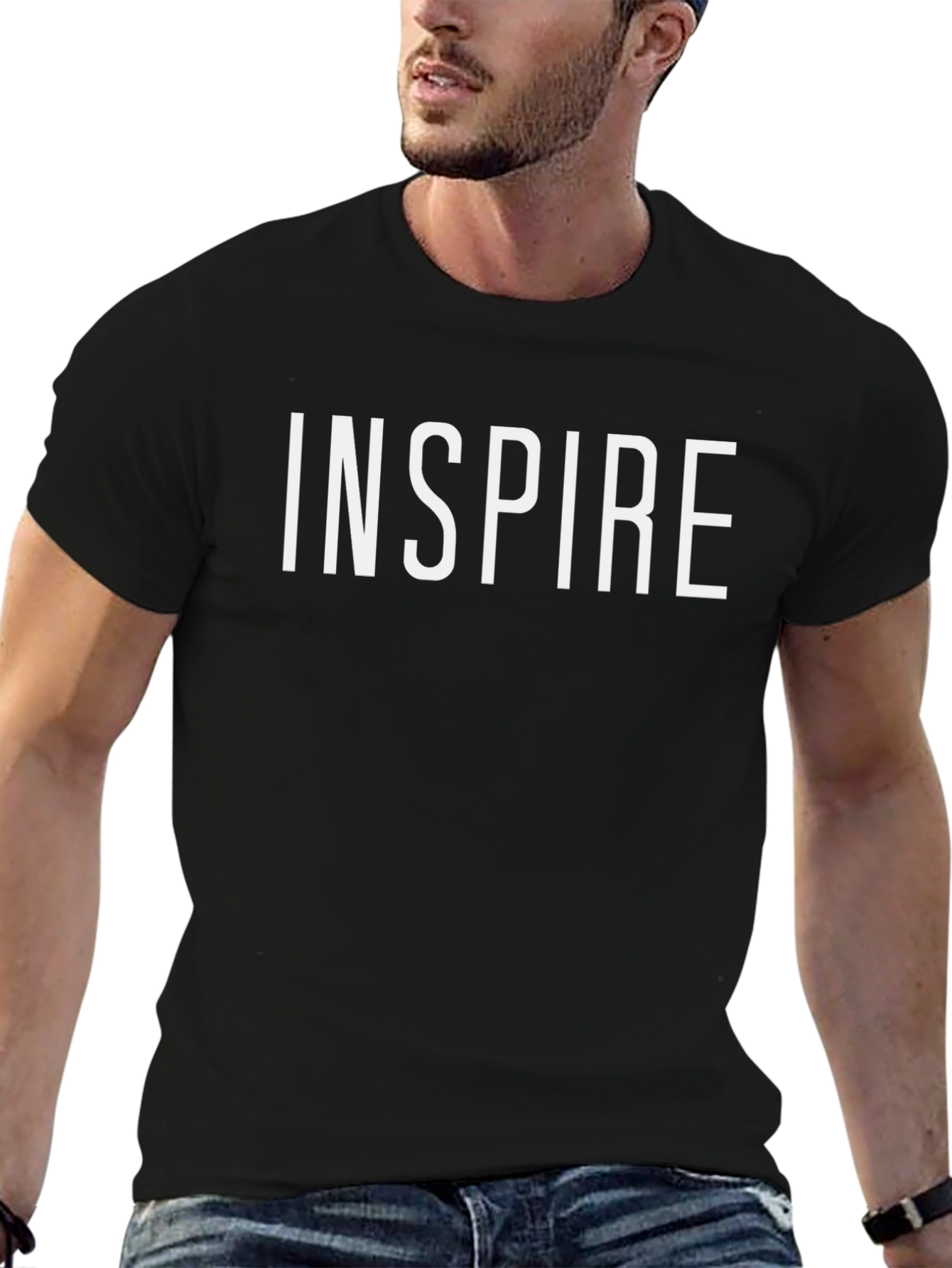 Inspire Graphic Tee - Black Short Sleeve T-Shirt