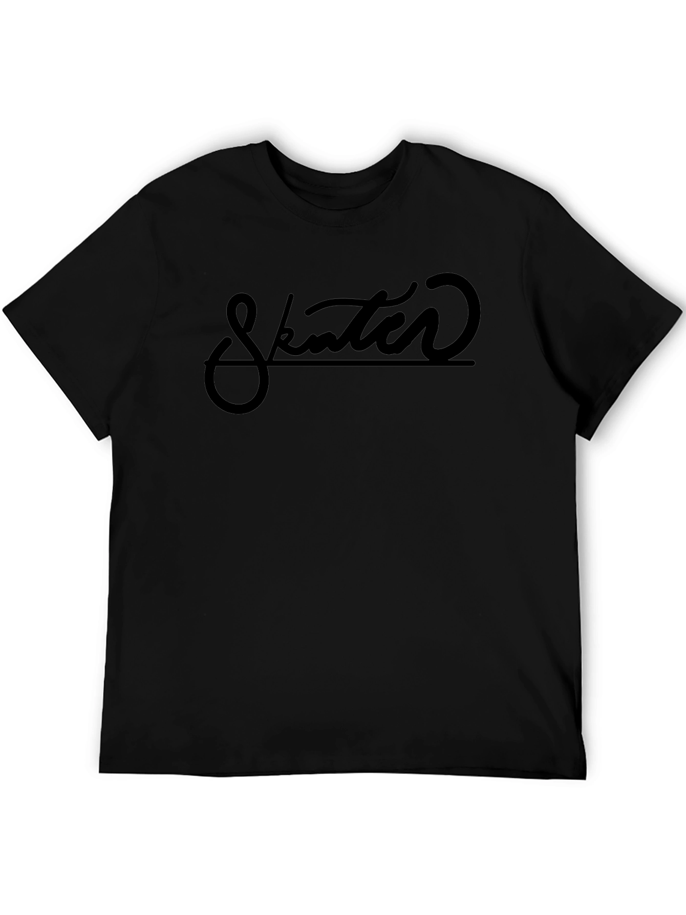 Skater Tee - Black Graphic T-Shirt