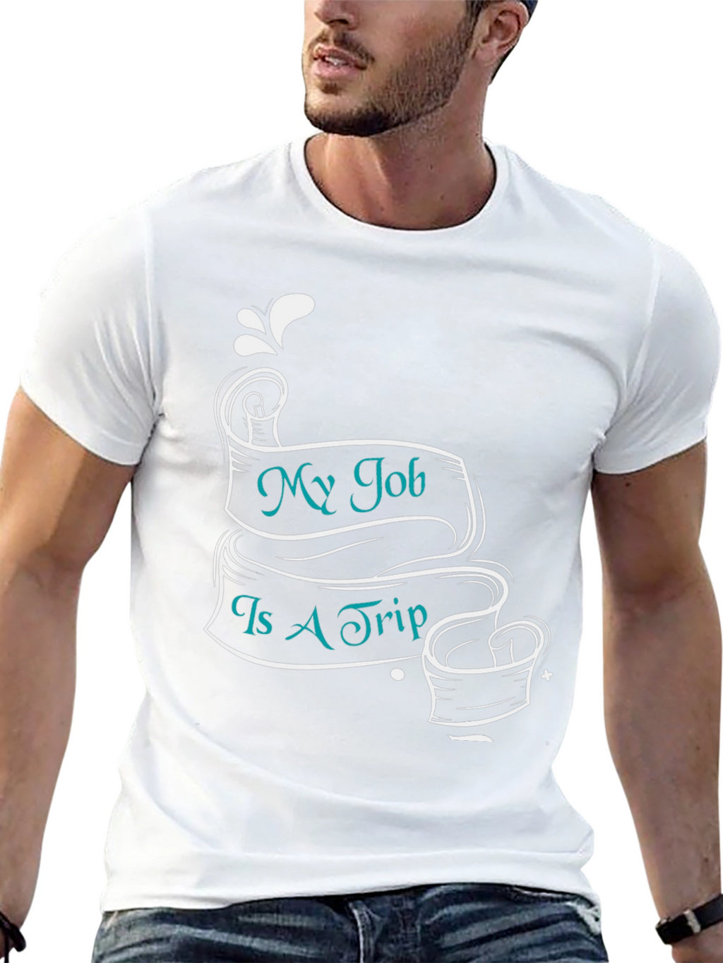 My Job Is A Trip Black T-Shirt