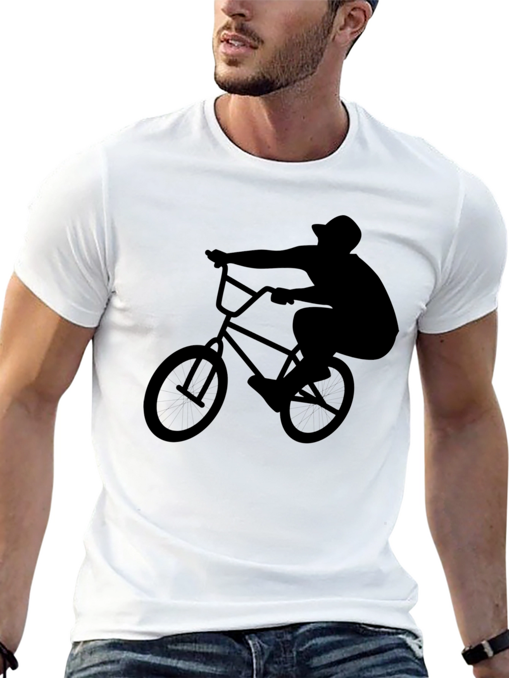 BMX Rider Black T-Shirt