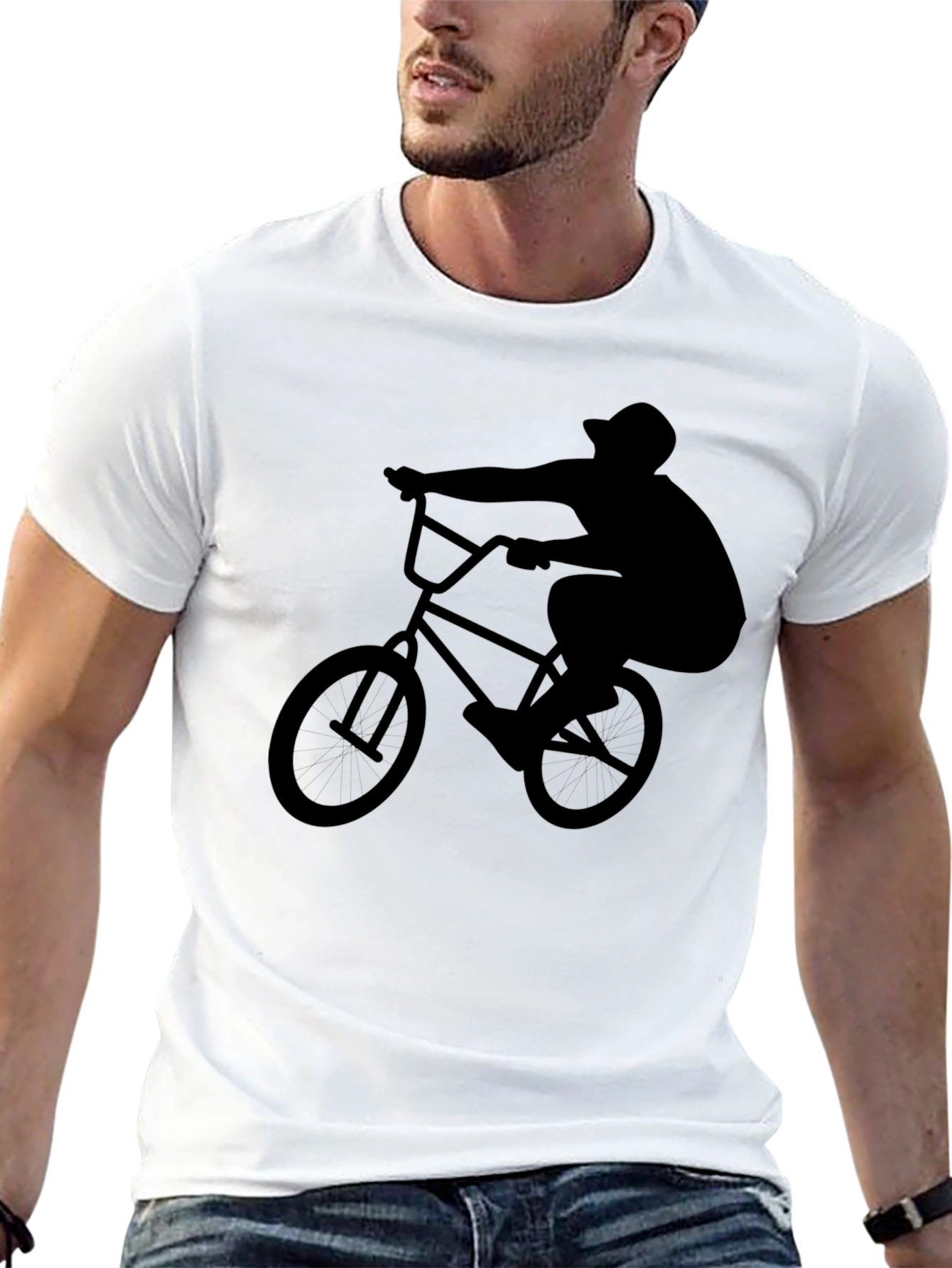 BMX Rider Black T-Shirt