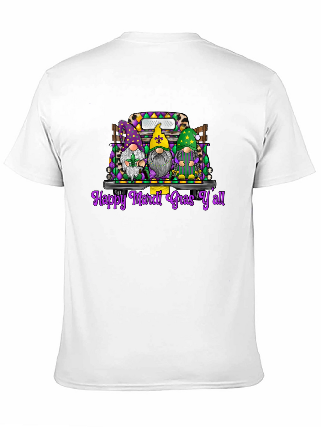 Mardi Gras Gnomes Graphic T-Shirt