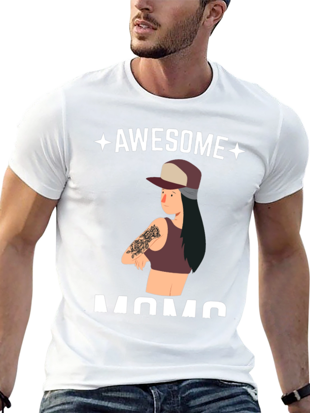 Awesome Mom Graphic T-Shirt - Unisex