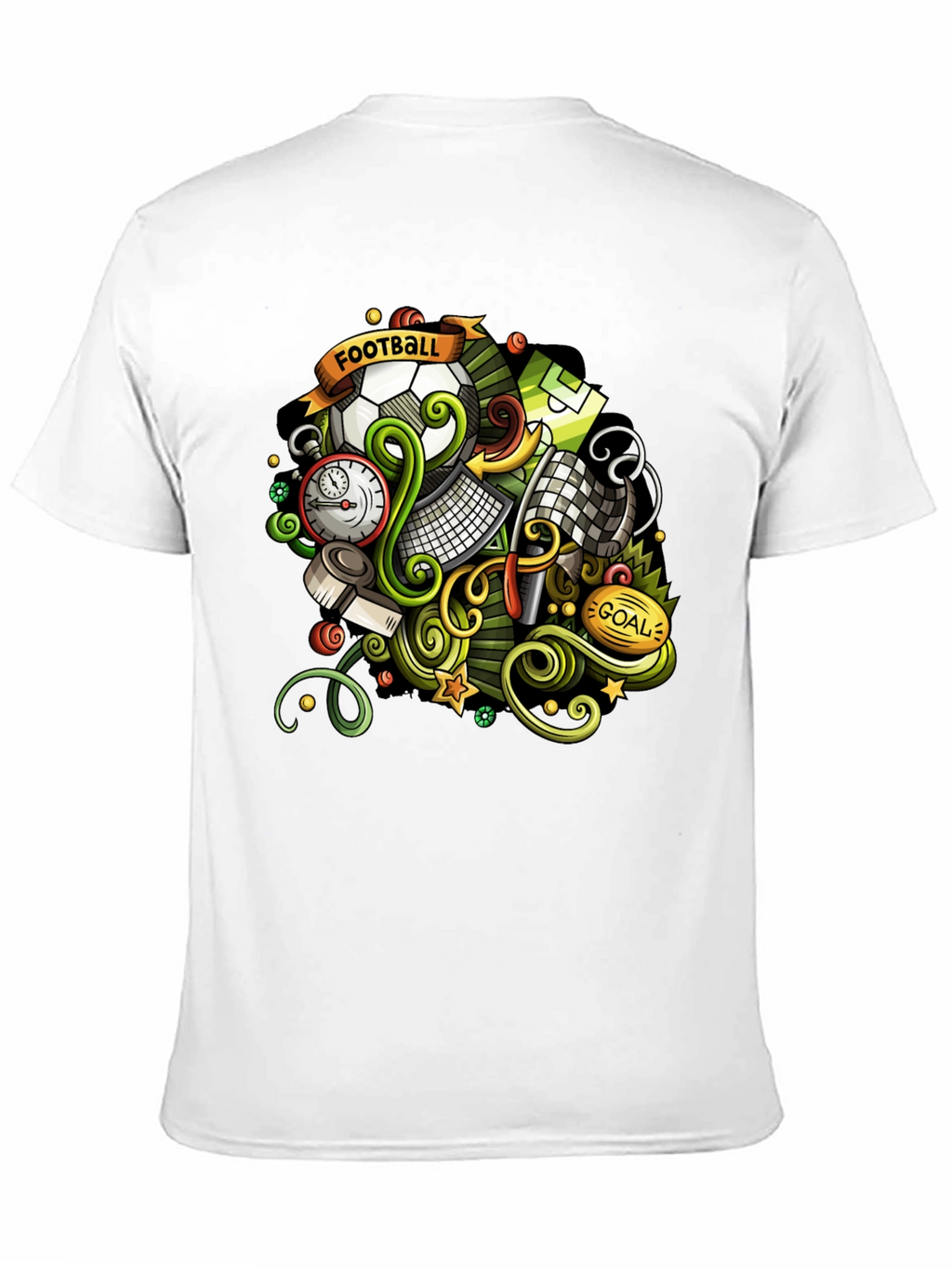 Football Cartoon Graphic T-Shirt
