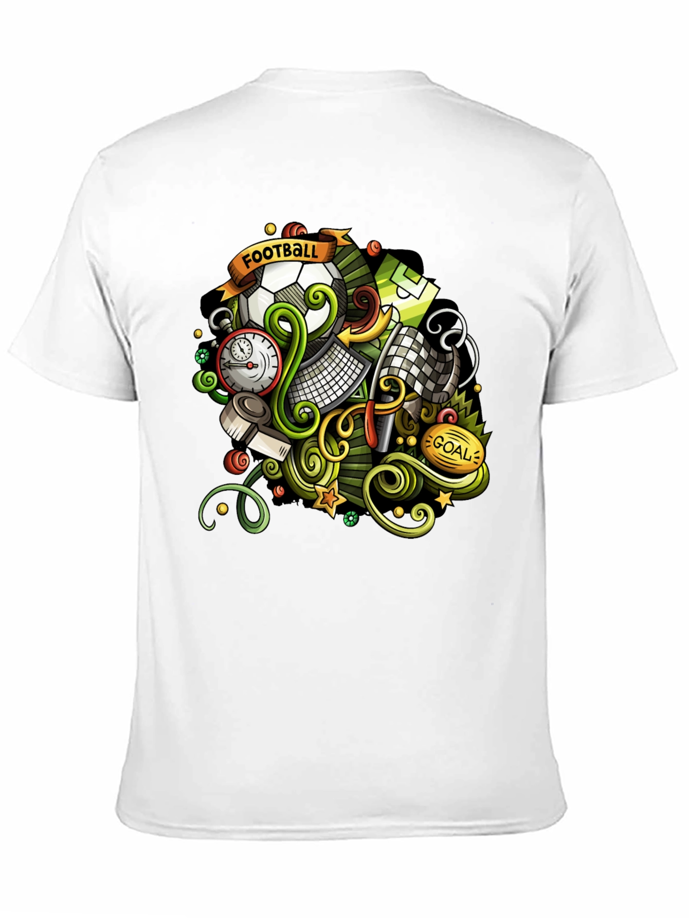 Football Cartoon Graphic T-Shirt