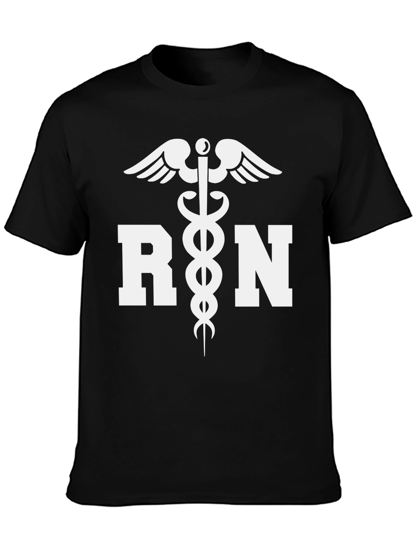 RN Caduceus Graphic T-Shirt - Black