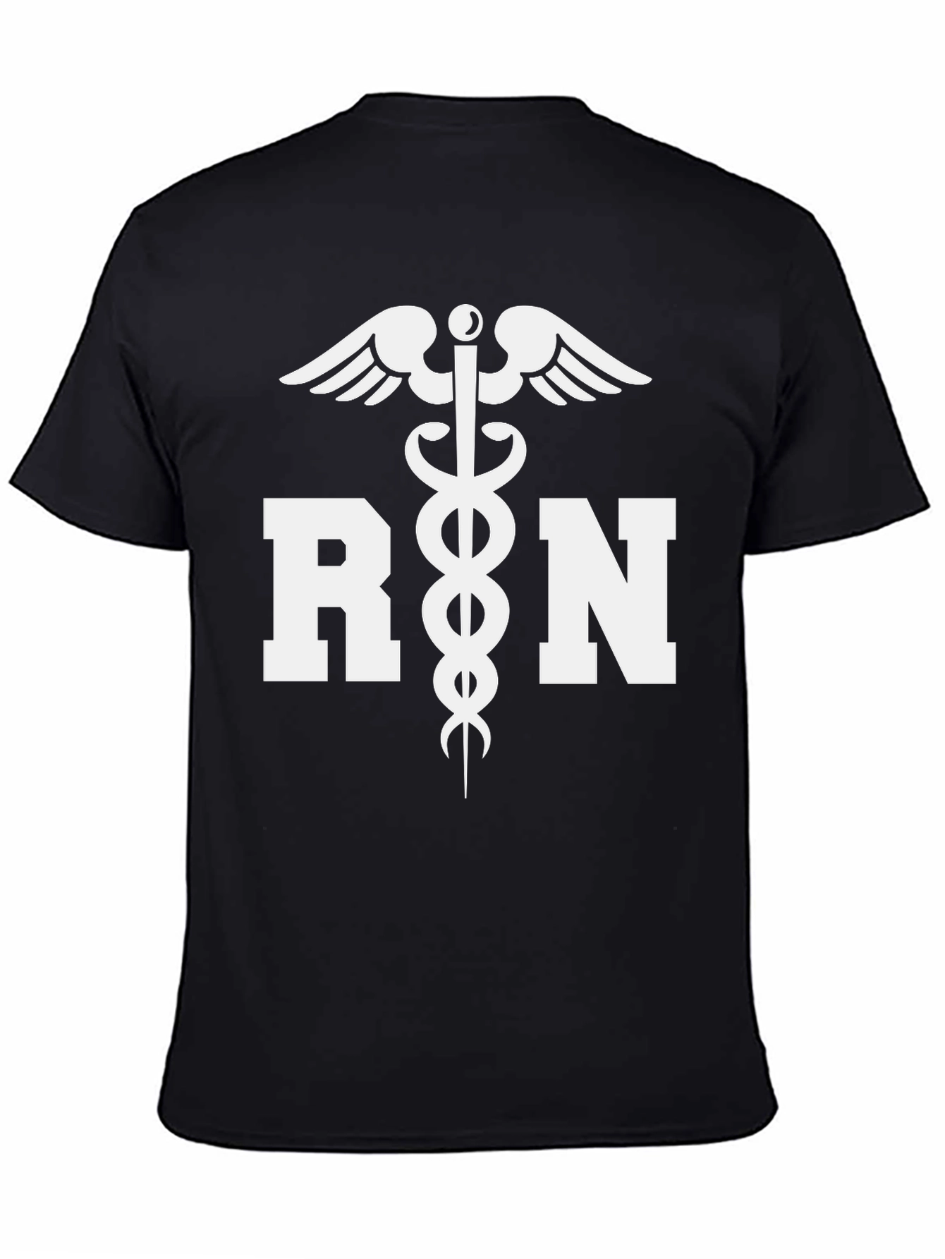 RN Caduceus Graphic T-Shirt - Black