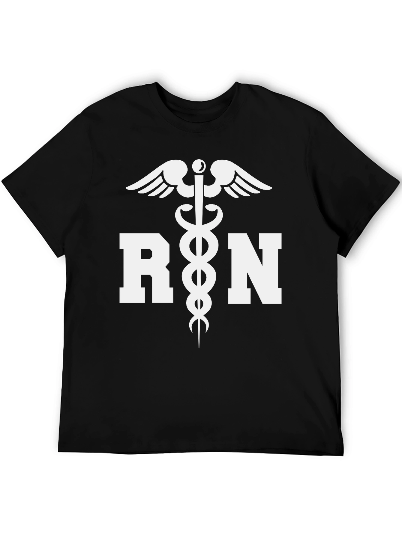 RN Caduceus Graphic T-Shirt - Black