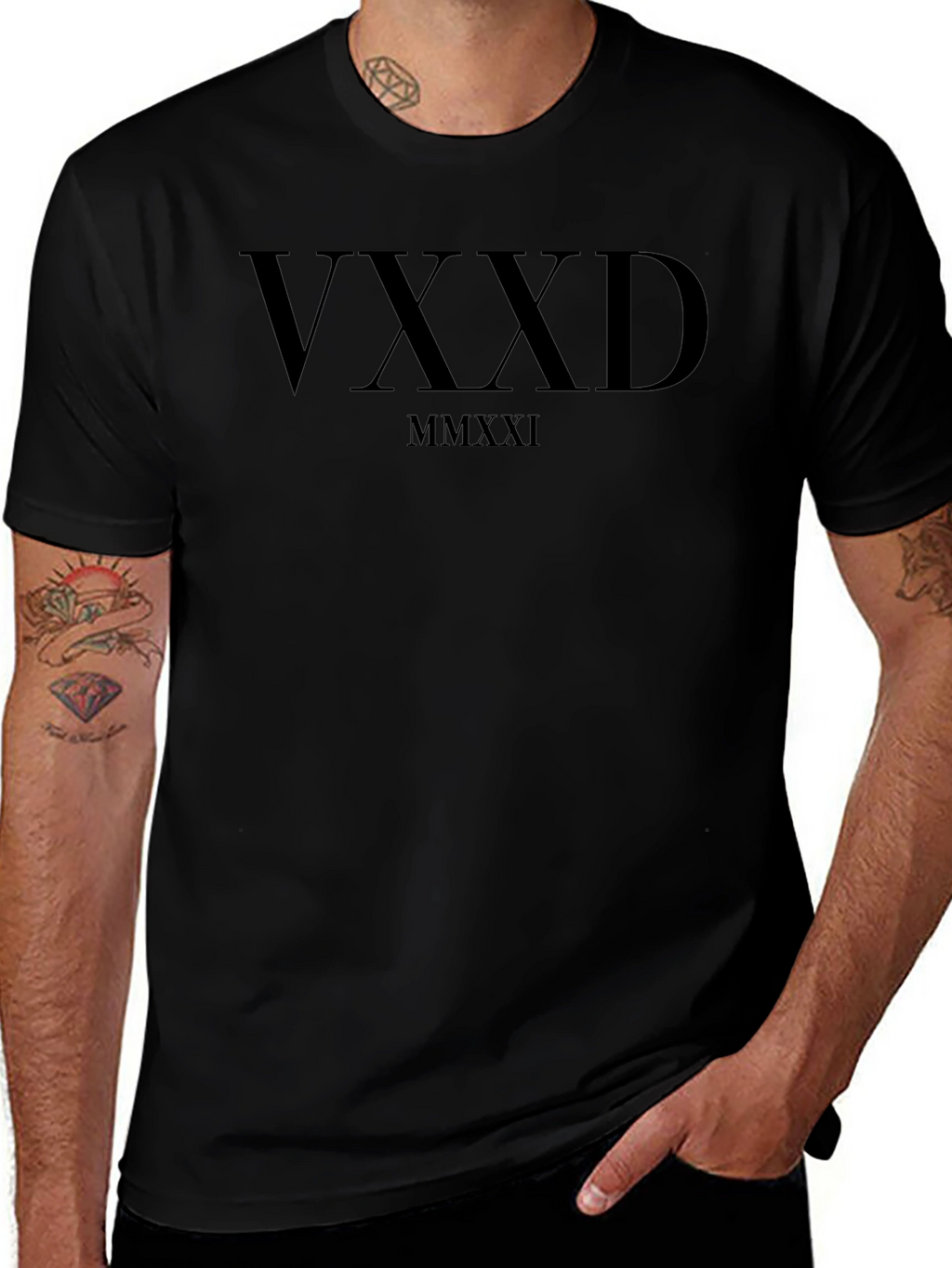 VXXD MMXXI Black Graphic Tee