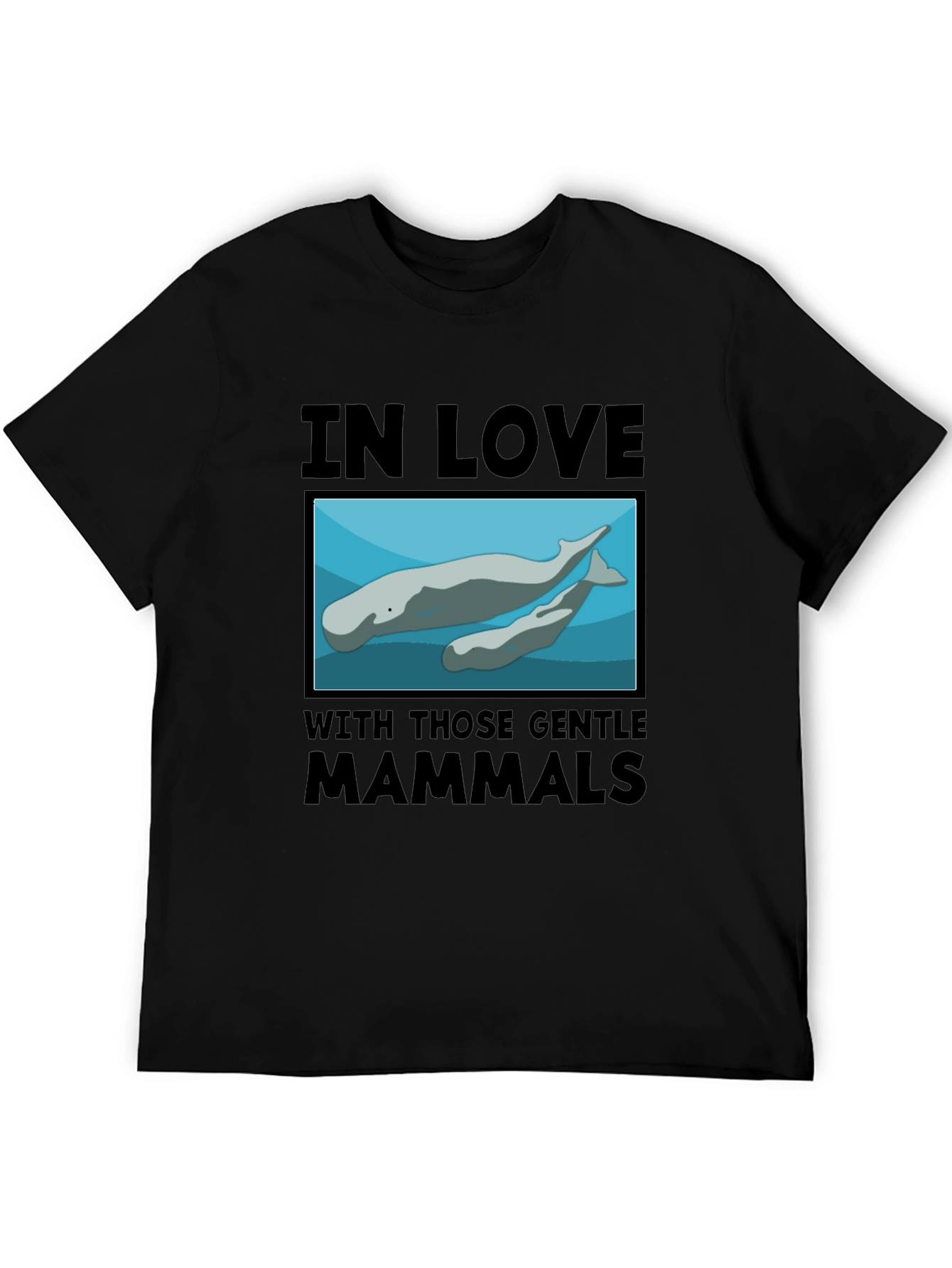 Gentle Mammals T-Shirt:  In Love with Manatees