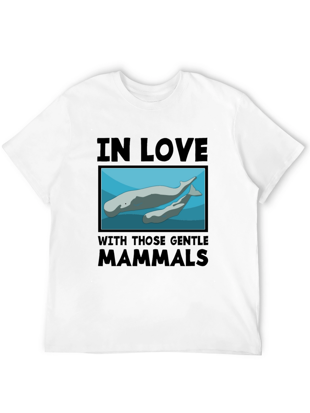 Gentle Mammals T-Shirt:  In Love with Manatees