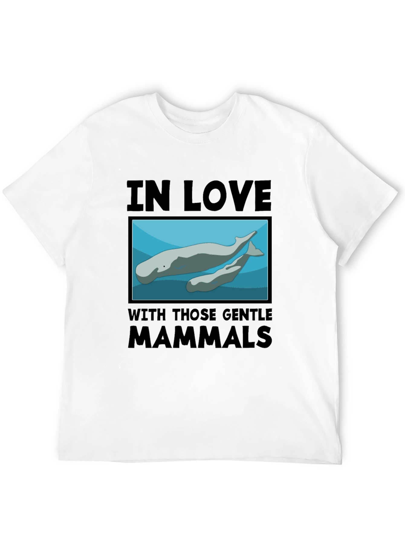 Gentle Mammals T-Shirt:  In Love with Manatees