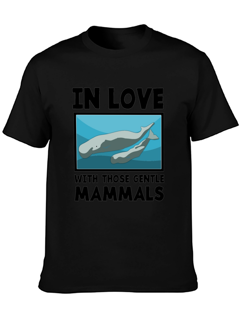 Gentle Mammals T-Shirt:  In Love with Manatees